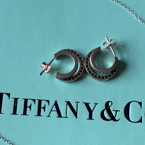 Pandora Double Hoop Earrings and gift boxes - Picture 3 of 11